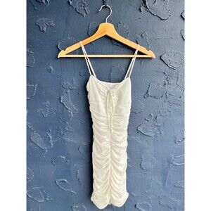 white mini dress